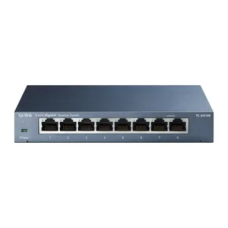 TP-Link TL-SG108 Netzwerk-Switch Unmanaged L2 Gigabit Ethernet (10/100/1000) Schwarz TP-Link TL-SG108 Netzwerk-Switch Unmanaged L2 Gigabit Ethernet (10/100/1000) Schwarz