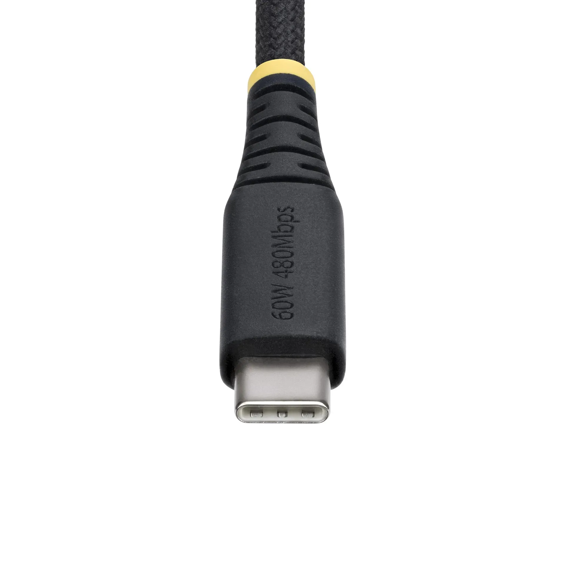 StarTech.com 15cm USB-C Ladekabel, 60W (3A) PD, Zweischichtiger Geflochtener Mantel aus Nylon-TPE, Robustes USBC Laptop Ladekabel, USB 2.0 Schnellladekabel – Bild 4