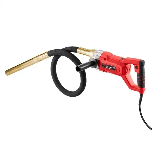 VEVOR Hand-Betonrüttler, 800 W elektrischer Rüttler 4000 U/min, elektrisches Betonrüttlerwerkzeug mit 1,5 m Schaftstange, tragbarer Bleistift-Zementrüttler zum Entfernen von Luftblasen und Mischen von Beton – Bild 8