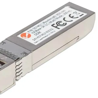 Intellinet 10 Gigabit SFP+ Mini-GBIC Transceiver für LWL-Kabel, 10GBase-SR (LC) Multimode-Port, 300 m Intellinet 10 Gigabit SFP+ Mini-GBIC Transceiver für LWL-Kabel, 10GBase-SR (LC) Multimode-Port, 300 m