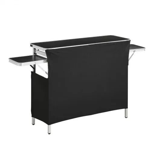 VEVOR Messetheke Klappbar, 1100x390x880 mm, Empfangstheke mit Tragetasche, Ablagefach, Rezeptionstheke, Messestand, Bartisch, Faltbare Mobile Barstation für Veranstaltungen, Partys & Messen – Bild 10