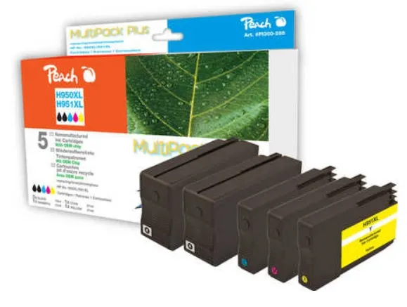 Peach 319232 Druckerpatrone 5 Stück(e) Schwarz, Cyan, Magenta, Gelb Peach 319232 Druckerpatrone 5 Stück(e) Schwarz, Cyan, Magenta, Gelb