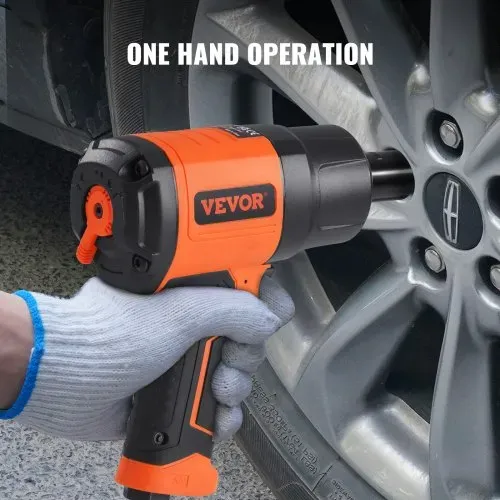 VEVOR 1,27 cm Druckluft-Schlagschrauber, hohes Drehmoment bis zu 2.000 Nm, leichte pneumatische Schlagpistole, mit 11-teiligem 1/2-Zoll-Antrieb, CR-V-Stahl-Schlagsteckschlüsselsatz und Tragetasche – Bild 7