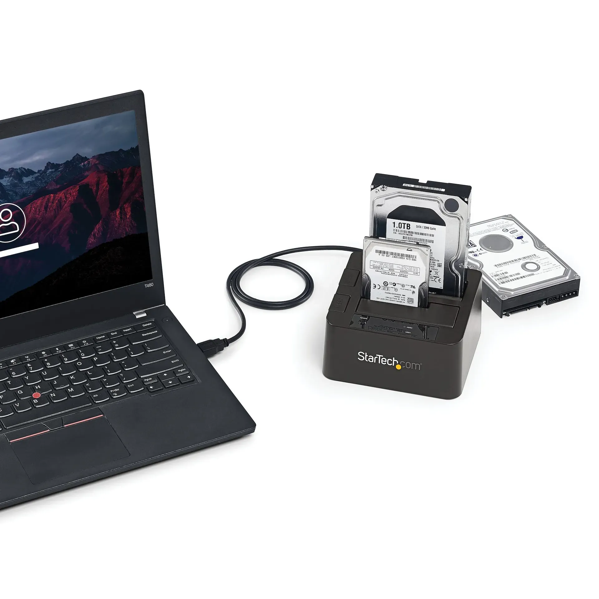 StarTech.com USB 3.1 (10 Gbit/s) Dual-bay Festplatten Dockingstation für 2,5" / 3,5" SATA SSD / HDD – Bild 4