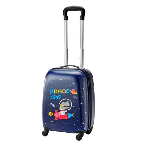 VEVOR 2 tlg. Kinderkoffer Set, 457,2 mm, Hartschalenkoffer mit Rollen & Rucksack, Kindertrolley, Kids Suitcase, perfekte Geschenke für Jungen & Mädchen, praktisch für Reisen & Fliegen (Dinosaurier) – Bild 9