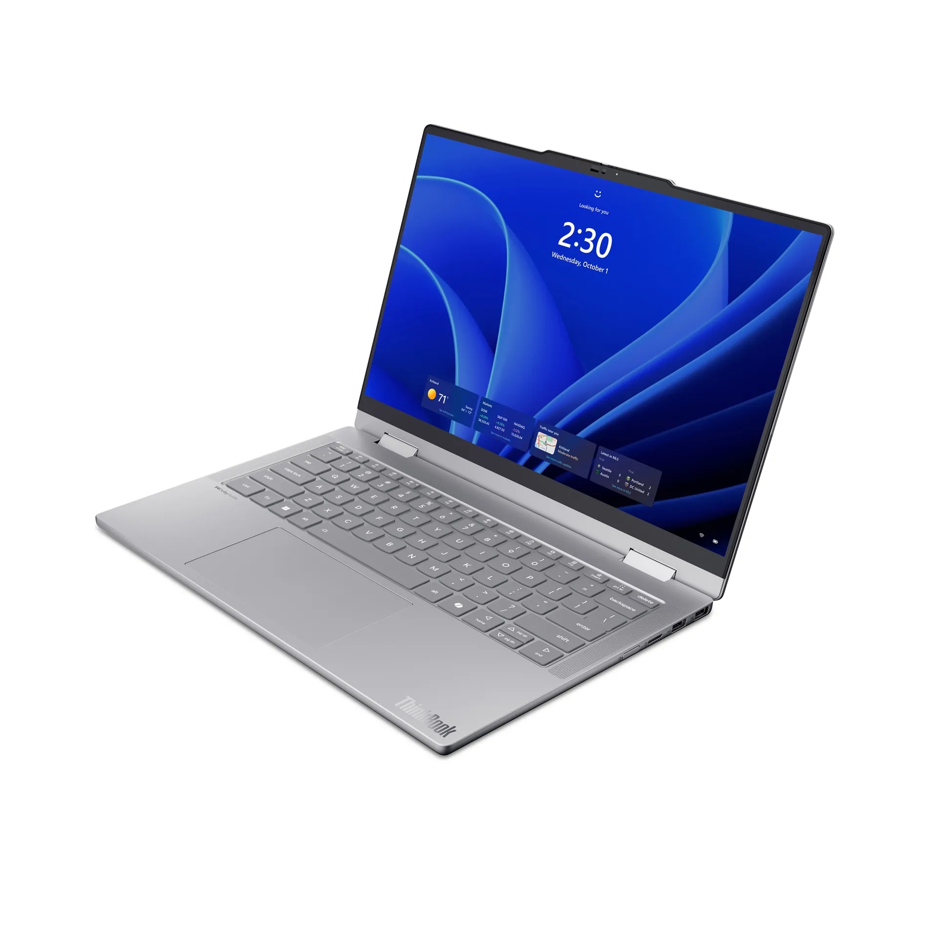 Lenovo ThinkBook 14 2-in-1 G6 IPL Copilot+ PC Intel Core Ultra 5 325 Hybrid (2-in-1) 35,6 cm (14") Touchscreen WUXGA 16 GB DDR5-SDRAM 512 GB SSD Wi-Fi 7 (802.11be) Windows 11 Pro Deutsch Grau – Bild 4