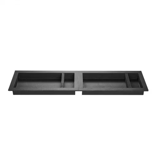 VEVOR Duschnische, 40,6 x 81,3 cm + 40,6 x 81,3 cm Wandnische mit beweglichem Regal, 10,2 cm dicker moderner Seifen- & Shampoo-Aufbewahrungs-Organizer, schwarz für Badezimmerdusche – Bild 10