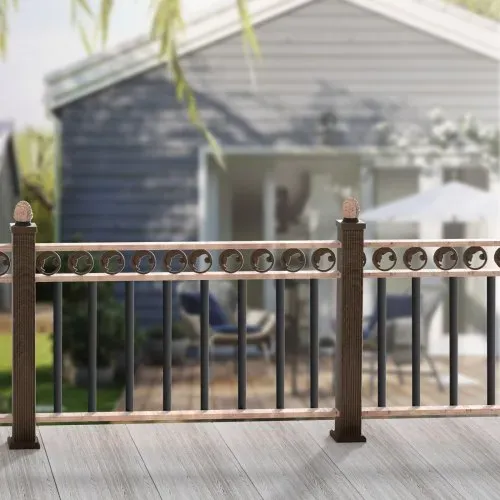 VEVOR Metallbaluster für Treppen, 25 x 5,5 x 750 mm flache dekorative Geländerstäbe aus Aluminiumlegierung, 51er-Pack Deckbaluster mit Schrauben, klassisches hohles Deckgeländer – Bild 7