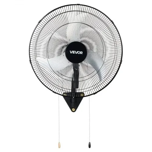 VEVOR 65W Industrieller Wandventilator 57 cm, 6 m/s Oszillierender Wandlüfter mit 3 Stufen & Verstellbarem Neigungswinkel, Gewerblicher Industrieventilator für Werkstatt Garage Lager Gym, Schwarz – Bild 10