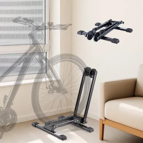 VEVOR Fahrradständer, 2er-Pack, faltbarer, kompatibel mit Mountainbikes & 508–736,6 mm großen Fahrrädern, Abstellständer aus Karbonstahl, Ideal für kleine Räume, Eingangsbereich, Garage – Bild 7