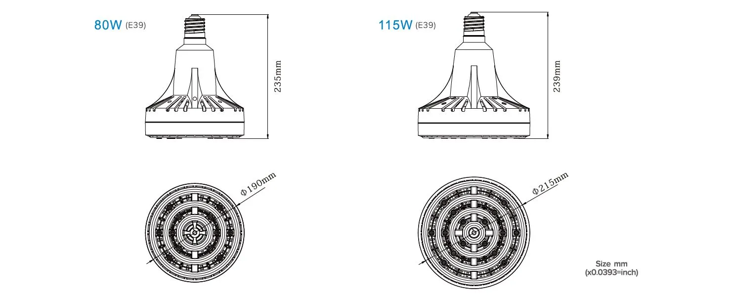 Synergy 21 LED High Bay 115W CW E40 – Bild 3