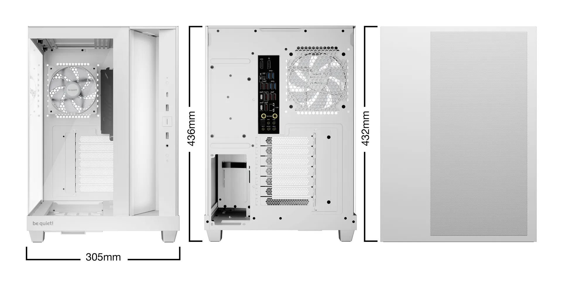 be quiet! Light Base 500 LX White Midi Tower Weiß – Bild 2