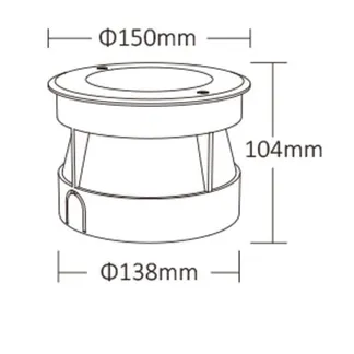 MiBoxer UG4-09A-XL LED DMX512 9W RGB-W under ground light MiBoxer UG4-09A-XL LED DMX512 9W RGB-W under ground light