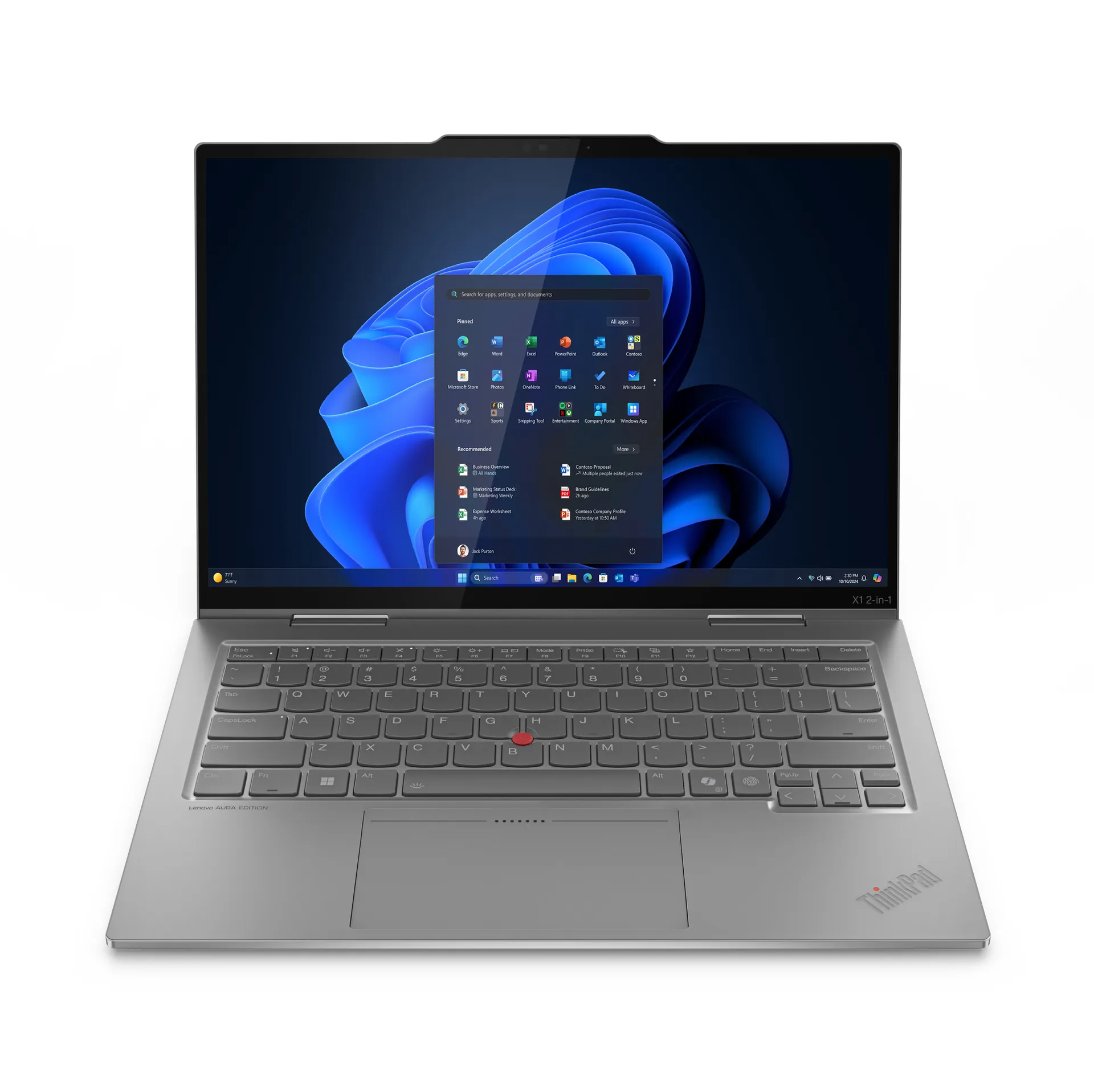 Lenovo ThinkPad X1 2-in-1 Gen 10 Aura Edition Copilot+ PC Intel Core Ultra 7 258V Hybrid (2-in-1) 35,6 cm (14″) Touchscreen 2.8K 32 GB LPDDR5x-SDRAM 1 TB SSD Wi-Fi 7 (802.11be) Windows 11 Pro Deutsch Grau Lenovo ThinkPad X1 2-in-1 Gen 10 Aura Edition Copilot+ PC Intel Core Ultra 7 258V Hybrid (2-in-1) 35,6 cm (14″) Touchscreen 2.8K 32 GB LPDDR5x-SDRAM 1 TB SSD Wi-Fi 7 (802.11be) Windows 11 Pro Deutsch Grau