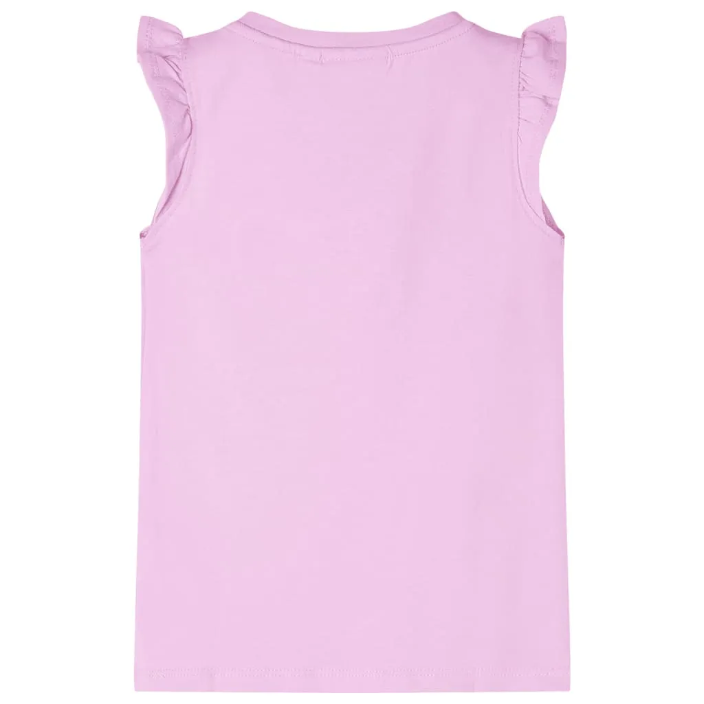 vidaXL Kinder-T-Shirt mit Rüschenärmeln Lila 92 – Bild 2