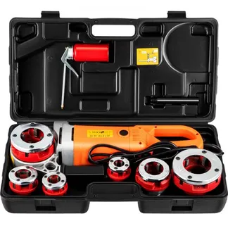 VEVOR Tragbare Gewindeschneidmaschine, Elektrischer Rohreinfädler für Rohre mit Tragetasche, 6 Matrizen 1/2″, 3/4″, 1″, 1-1/4″, 1-1/2″,2″, 2300 W 220 V Elektro-Gewindeschneidmaschine(EU PLUG 220V) VEVOR Tragbare Gewindeschneidmaschine, Elektrischer Rohreinfädler für Rohre mit Tragetasche, 6 Matrizen 1/2″, 3/4″, 1″, 1-1/4″, 1-1/2″,2″, 2300 W 220 V Elektro-Gewindeschneidmaschine(EU PLUG 220V)