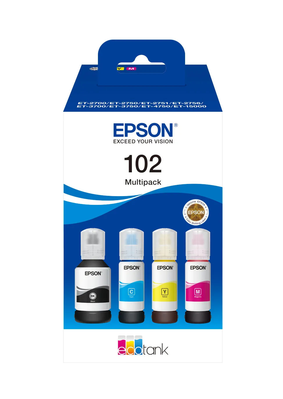 Epson 102 EcoTank 4-colour Multipack Epson 102 EcoTank 4-colour Multipack