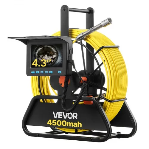 VEVOR Rohrkamera, 30 m Reichweite, 720×480 Kanalkamera, IP68 wasserdichte Rohrinspektionskamera mit 6 einstellbare LEDs, 4500-mAh-Akku & 16-GB-Speicherkarte für Abwasserleitungen & -rohre VEVOR Rohrkamera, 30 m Reichweite, 720×480 Kanalkamera, IP68 wasserdichte Rohrinspektionskamera mit 6 einstellbare LEDs, 4500-mAh-Akku & 16-GB-Speicherkarte für Abwasserleitungen & -rohre