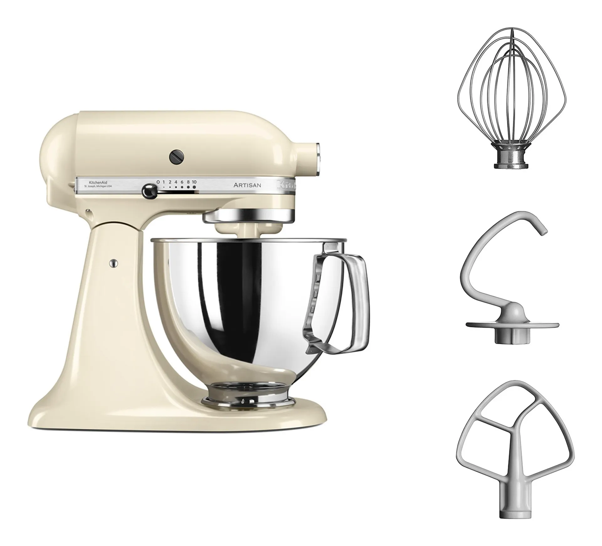 KitchenAid 5KSM125EAC Standmixer 300 W Cremefarben – Bild 2