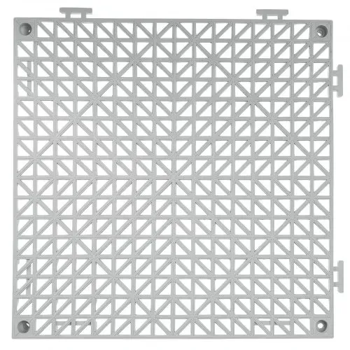 VEVOR Ineinandergreifende Fliesen 55 Stk. Bodenfliesen Drainage-Bodenfliesen, Bodenfliesen 30 x 30 cm Außenbereich Quadratische Bodenfliesen Terrasse PVC Bodenfliesen Badezimmer, Pool, Toilette, Grau – Bild 9