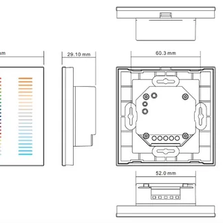 Synergy 21 LED Serie EOS 05 5-Kanal Wandtaster RGB-WW (RGB-CCT) Synergy 21 LED Serie EOS 05 5-Kanal Wandtaster RGB-WW (RGB-CCT)