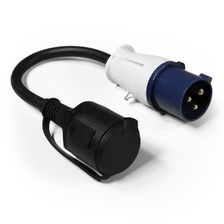 CEE-Stecker auf Schutzkontakt-Kupplung, McPower, 0,35m H07RNG 3G2,5, 230V, IP44 CEE-Stecker auf Schutzkontakt-Kupplung, McPower, 0,35m H07RNG 3G2,5, 230V, IP44