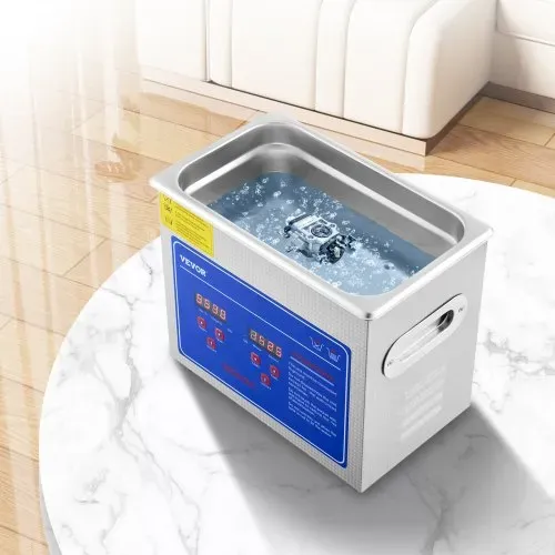 VEVOR Professioneller Ultraschallreiniger, 2,85 L Ultraschall-Schmuckreiniger mit digitalem Timer und Heizung, Edelstahl-Industrie-Schallreiniger 40 kHz für Brillen, Uhren, Ringe, Kleinteile – Bild 7