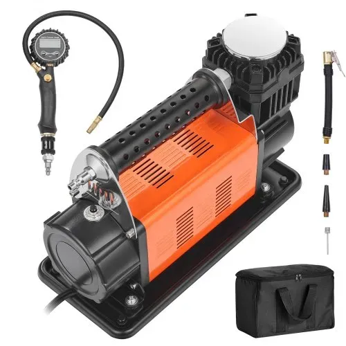 VEVOR 12 V Hochleistungs-Luftkompressor – mit digitalem Druckmesser, Reifenfüllset, tragbarer Reifenfüller mit 7,06 CFM, 150 PSI Offroad-Luftpumpe mit Adaptern für LKWs, Autos, SUVs, Allradfahrzeuge und Wohnmobile – Bild 8