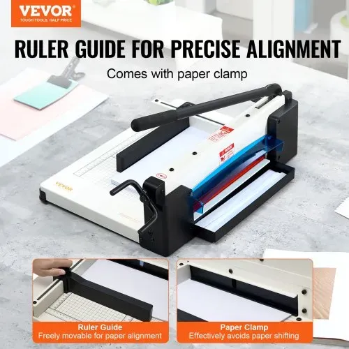 VEVOR Papierschneider manuelle Schneidemaschine (bis A4 Papier 304,8 mm, 400 Blatt), Papierschneidemaschine Hebelschneider, Guillotine-Schere für Papier höchste Präzision Büro Zuhause Schule weiß VEVOR Papierschneider manuelle Schneidemaschine (bis A4 Papier 304,8 mm, 400 Blatt), Papierschneidemaschine Hebelschneider, Guillotine-Schere für Papier höchste Präzision Büro Zuhause Schule weiß