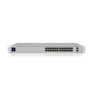 Ubiquiti Switch full managed Layer3 26 Port • 24x GbE • PoE Budget 400W • 8x PoE bt • 16x PoE at • 2x SFP+ • 19″ • UniFi • USW-Pro-24-POE Ubiquiti Switch full managed Layer3 26 Port • 24x GbE • PoE Budget 400W • 8x PoE bt • 16x PoE at • 2x SFP+ • 19″ • UniFi • USW-Pro-24-POE