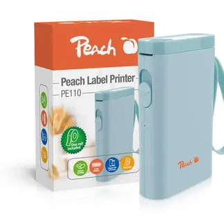 Peach PE110 Etikettendrucker Thermodirekt 203 x 203 DPI 60 mm/sek Kabellos Bluetooth Peach PE110 Etikettendrucker Thermodirekt 203 x 203 DPI 60 mm/sek Kabellos Bluetooth