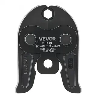 VEVOR V12 Pressbacke, 12 mm Pressbacke für V-Typ Edelstahlrohre, Crimpbacken aus Stahl, kompatibel mit Standard-Crimpwerkzeugen, ideal für HLK-Systeme, Gaspipelines & Strahlungsheizungssysteme VEVOR V12 Pressbacke, 12 mm Pressbacke für V-Typ Edelstahlrohre, Crimpbacken aus Stahl, kompatibel mit Standard-Crimpwerkzeugen, ideal für HLK-Systeme, Gaspipelines & Strahlungsheizungssysteme