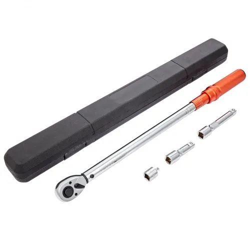 VEVOR Drehmomentschlüssel 12,7 mm, 34–340Nm Drehmomentschlüssel Fahrrad & Motorrad Set, ± 3% Fehlergenauigkeit 2 Verlängerungsstangen 127 & 76.2mm, 12,7-6,35 mm Adapter, 72 Zähne Ratschenkopf Einstellbar VEVOR Drehmomentschlüssel 12,7 mm, 34–340Nm Drehmomentschlüssel Fahrrad & Motorrad Set, ± 3% Fehlergenauigkeit 2 Verlängerungsstangen 127 & 76.2mm, 12,7-6,35 mm Adapter, 72 Zähne Ratschenkopf Einstellbar