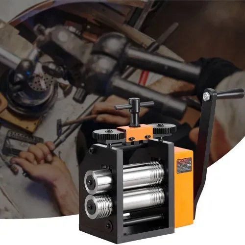 VEVOR 3 in 1 Handwalzwerk Maschine 75mm Kombinationswalzwerk, Manueller Walzwerk Schmuckwalzwerk Einstellbare Dicke von 0,03 bis 6,5mm, Handwalzwerk Maschine für Platin / K-Gold / Messing – Bild 7