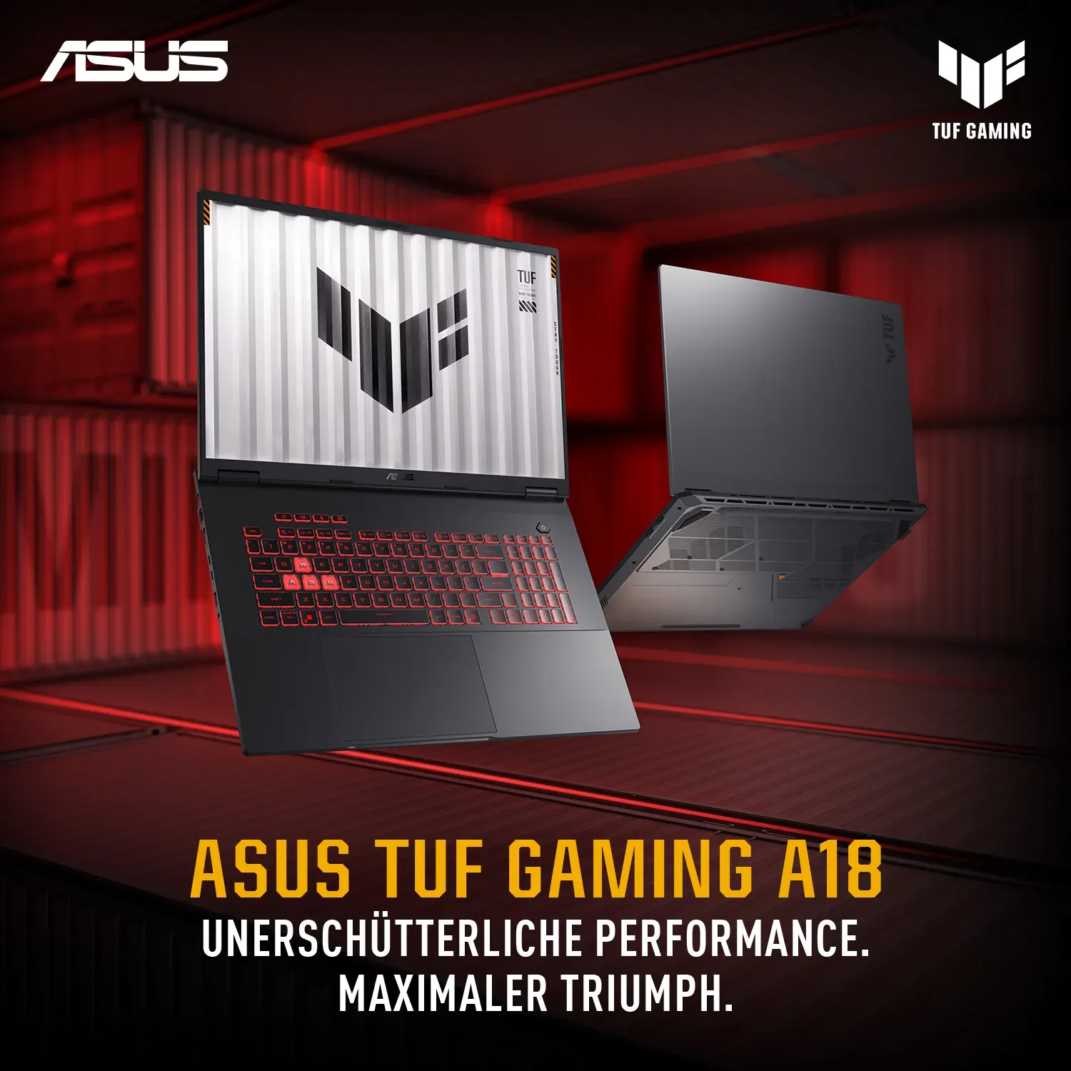 ASUS TUF Gaming A18 FA808UM-S8012W AMD Ryzen™ 7 260 Laptop 45,7 cm (18") WUXGA 16 GB DDR5-SDRAM 1 TB SSD NVIDIA GeForce RTX 5060 Wi-Fi 6E (802.11ax) Windows 11 Home Deutsch Grau – Bild 5