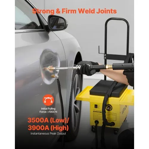 VEVOR 4,5kW Karosserie Ausbeulspotter Bolzenschweißgerät, Bolzenschweiß-Dellenreparatur-Set mit 6 Schweißmodi & 2 Schweißpistolen, All-in-One Bolzenschweißer Dellenreparatur Kit für Werkstatt Heimwerk VEVOR 4,5kW Karosserie Ausbeulspotter Bolzenschweißgerät, Bolzenschweiß-Dellenreparatur-Set mit 6 Schweißmodi & 2 Schweißpistolen, All-in-One Bolzenschweißer Dellenreparatur Kit für Werkstatt Heimwerk