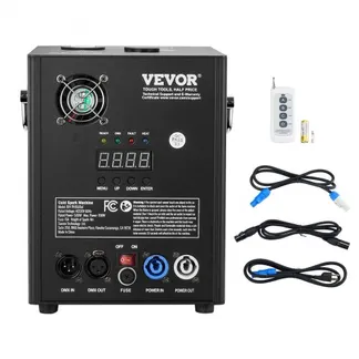 VEVOR Funkenmaschine 500 W Pyrotechnikmaschine Aluminiumlegierung Feuerwerksmaschine DMX Controller Einstellbar 2–4m Cold Spark Machine 7 min pro Nachladen Ideal für Hochzeit, DJ Show, Partys VEVOR Funkenmaschine 500 W Pyrotechnikmaschine Aluminiumlegierung Feuerwerksmaschine DMX Controller Einstellbar 2–4m Cold Spark Machine 7 min pro Nachladen Ideal für Hochzeit, DJ Show, Partys