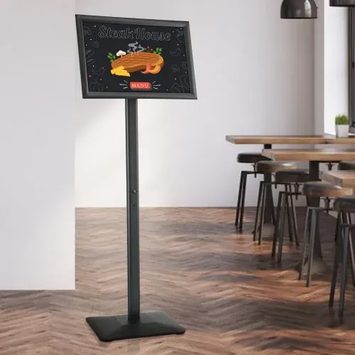 VEVOR Informationsständer mit Metallsockel 420 x 297 mm Infoständer Verstellbarer Blickwinkel per Drehknopf Posterständer, Robuster Bodenstehender Schilderhalter Aufsteller für Displays, Werbung – Bild 7