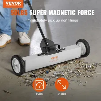 VEVOR Magnetbesen Magnetische Kehrmaschine 77–113 cm, Magnetic Sweeper Magnetisch Magnet Besen Magnetbesen Magnetheber 22,6 kg Magnetkraft Magnetischer Spänesammler Bodenkehrer Kehrmaschine VEVOR Magnetbesen Magnetische Kehrmaschine 77–113 cm, Magnetic Sweeper Magnetisch Magnet Besen Magnetbesen Magnetheber 22,6 kg Magnetkraft Magnetischer Spänesammler Bodenkehrer Kehrmaschine