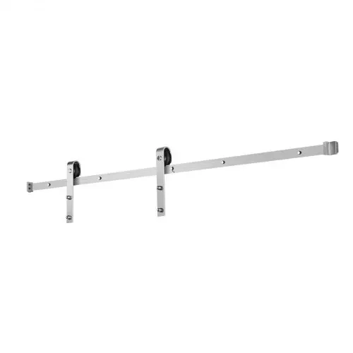 VEVOR Schiebetürsystem 183 cm Laufschiene, Schiebetürbeschlag Tragkraft 150 kg, kompatibel mit 914 mm max. Breite und 34,92-44,45 mm Dicke, Schiene & J-förmige Rolle, Silber – Bild 9