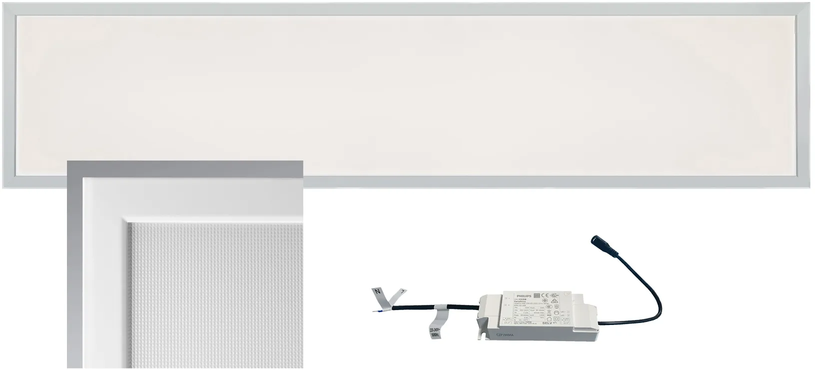 LED Licht-Panel „CTP-120 Office“ warm 30x120cm, 3000K, 40W, 3750lm, UGR16 # Achtung! Separates Sperrgut-Paket # LED Licht-Panel „CTP-120 Office“ warm 30x120cm, 3000K, 40W, 3750lm, UGR16 # Achtung! Separates Sperrgut-Paket #