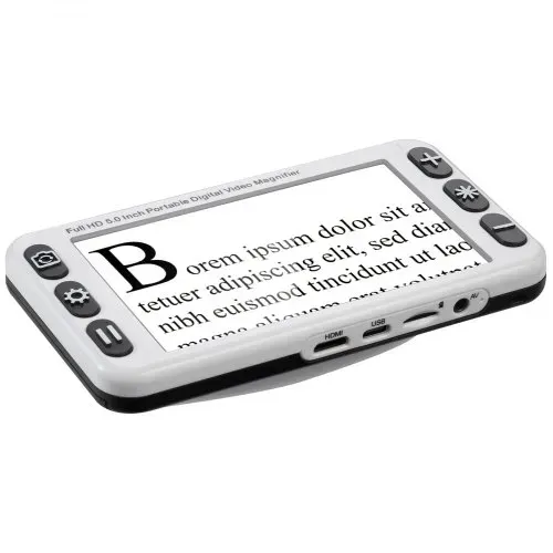 VEVOR Tragbare digitale Lupe, 5 Zoll HD elektronische Leselupe, Lesehilfe für Sehschwäche, 2- bis 48-facher Zoom, mit 13 MP Nah- & Fernobjektiv, 26 Farben, AV- & HDMI-Ausgang, klappbarer Griff – Bild 10