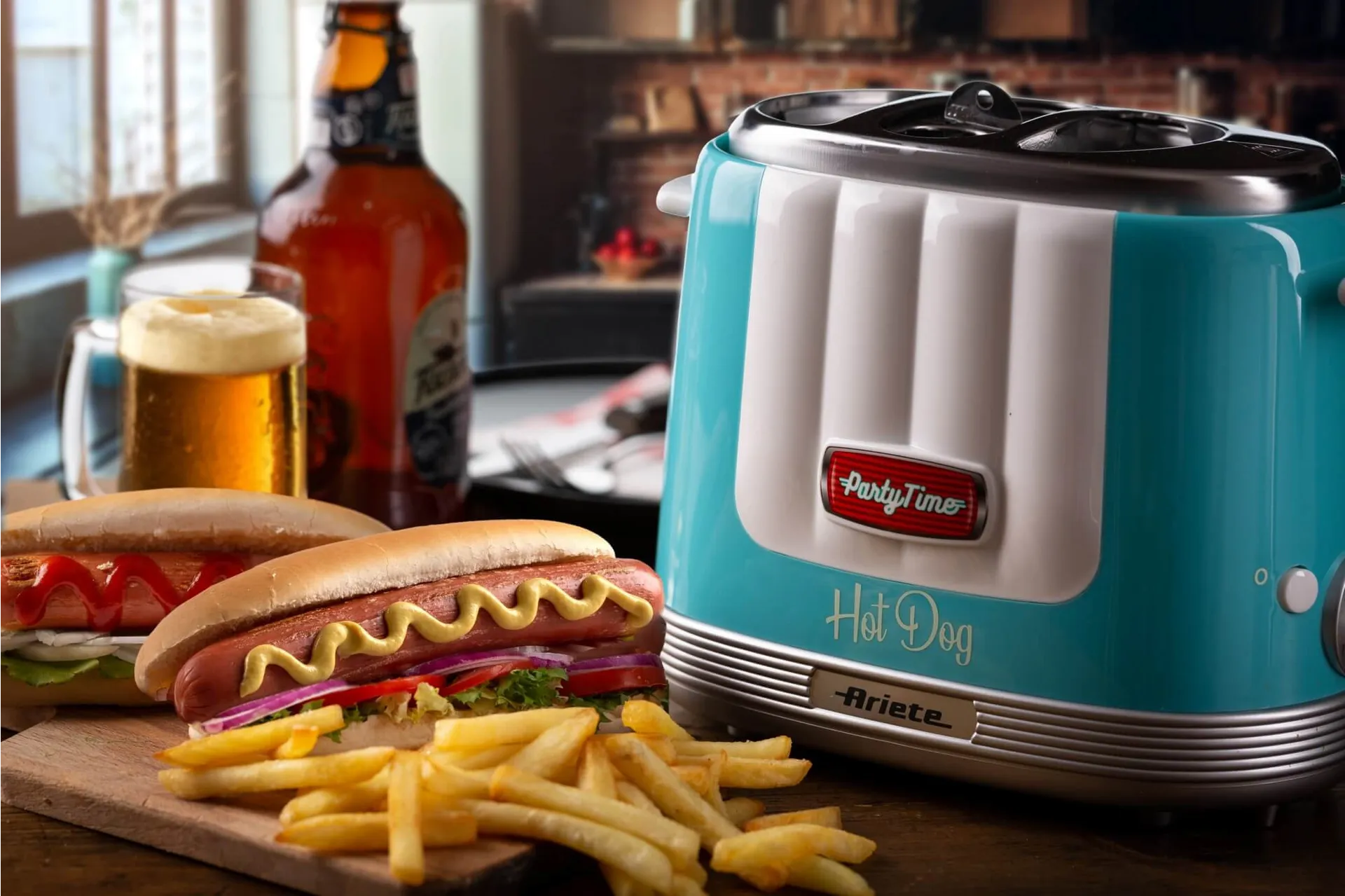 Ariete 0206/01 Hot Dog-Toaster 650 W Hellblau – Bild 3