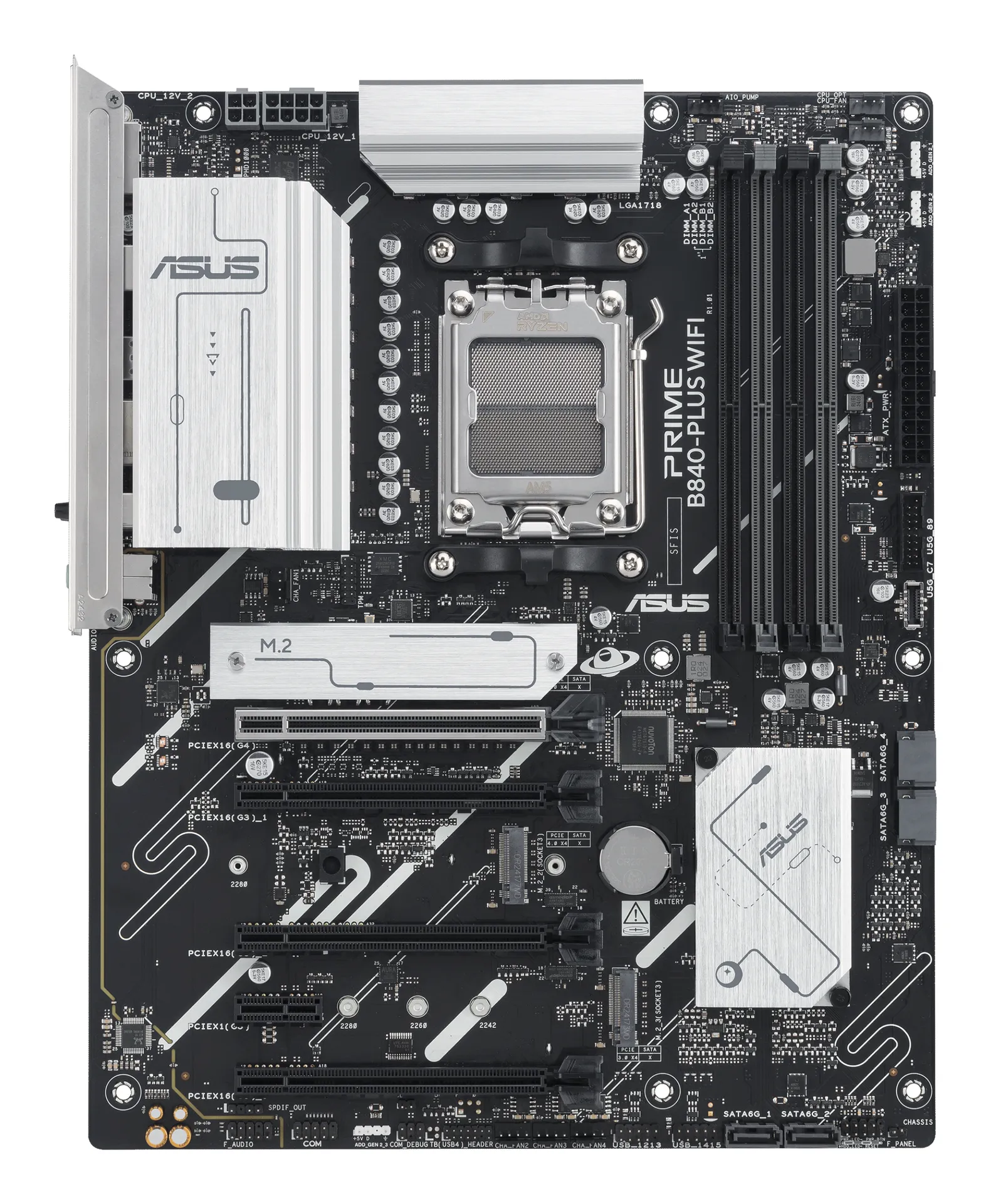 ASUS PRIME B840-PLUS WIFI AMD B840 Sockel AM5 ATX – Bild 2