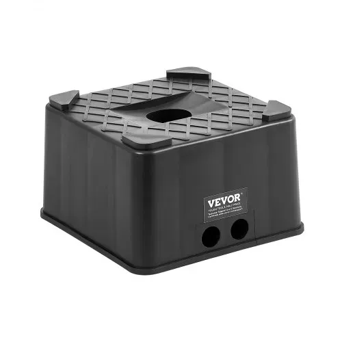 VEVOR Wagenheberblock für Anhänger (152,4 mm hoch Wagenheberblock) Nivellierblock mit 2722 kg Tragkraft, Wohnmobil-Hebeblock für Wohnwagen Anhängerstützblock aus PP (quadratisch) – Bild 9