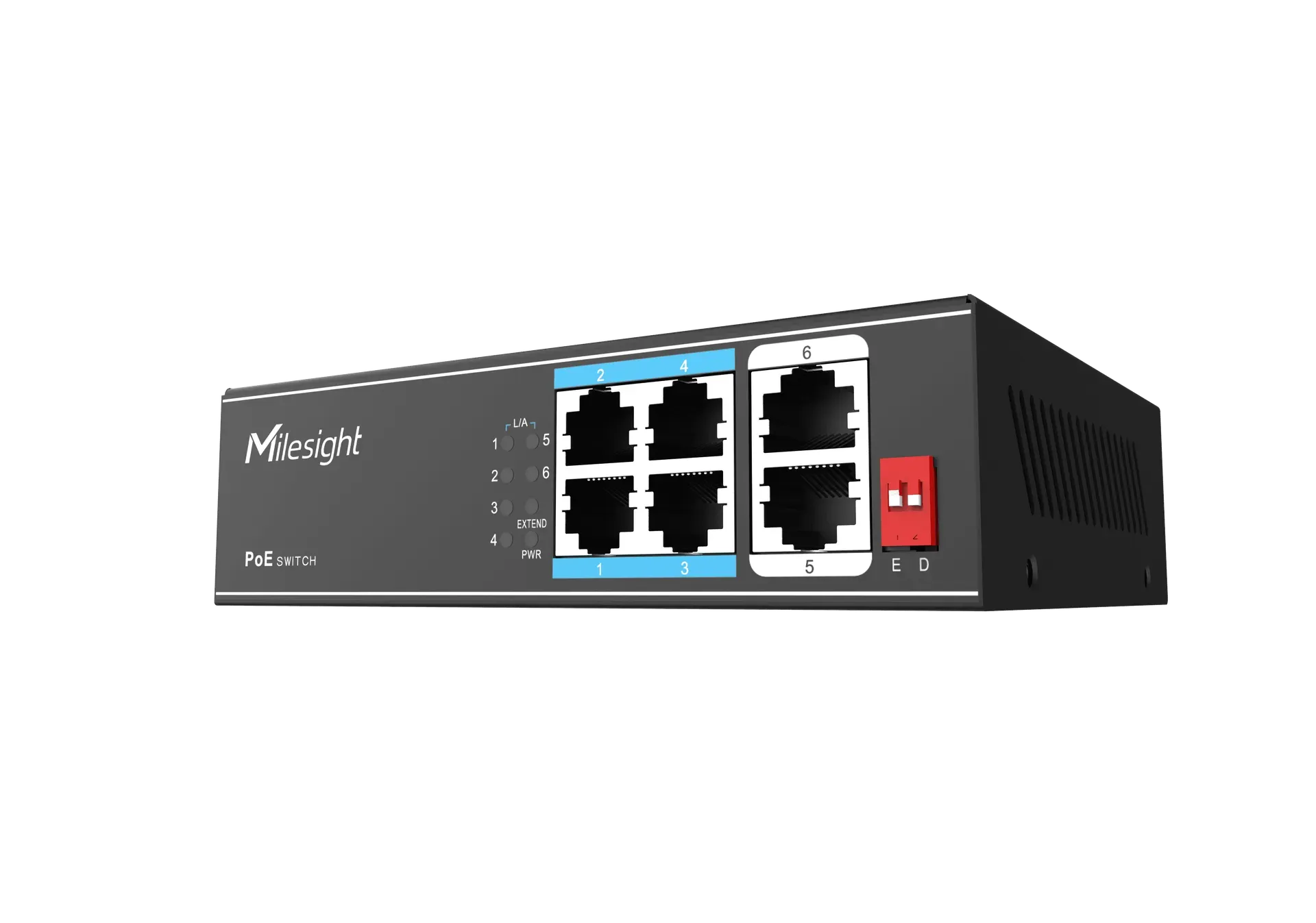 Milesight IoT Milesight 4-Port PoE Switch, MS-S0204-EL Milesight IoT Milesight 4-Port PoE Switch, MS-S0204-EL