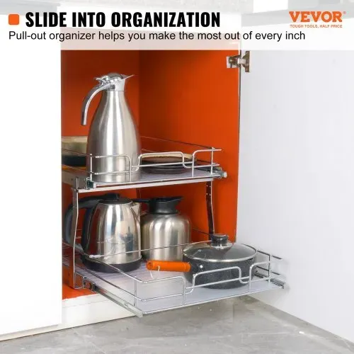 VEVOR ausziehbares Gewürzregal (508x533x383 mm) Spülschrankregal Küchenschrank, Schiebeschublade Waschbecken Gewürzregal Schrank Organizer Unterschrankregal 546x558x457 mm (Installationsgröße) VEVOR ausziehbares Gewürzregal (508x533x383 mm) Spülschrankregal Küchenschrank, Schiebeschublade Waschbecken Gewürzregal Schrank Organizer Unterschrankregal 546x558x457 mm (Installationsgröße)