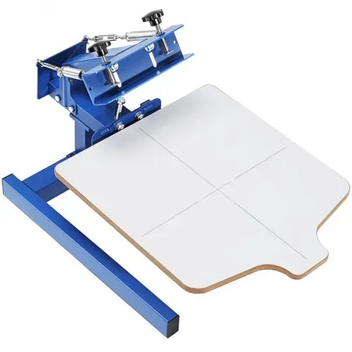VEVOR Siebdruckpresse T-Shirt Siebdruckmaschine 1 Farbe + 1 Station, T-Shirtpresse, Hitzepresse Transferpresse DIY Ausrüstung Drucker, Textildruck Kleidung, Kissenbezüge, Gepäckstücke usw. – Bild 9