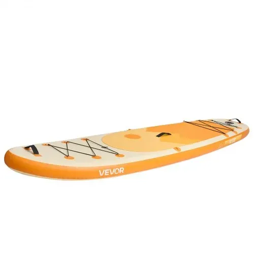 VEVOR aufblasbares Stand Up Paddle Board (304,8 x 83,8 x 15,2 cm) Paddleboard mit einem Sitz, Komplettset inkl. Pumpe Paddel Finne Rucksack Knöchelleine Gurt, für Jugendliche und Erwachsene – Bild 10