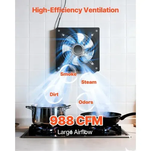 VEVOR Abluftventilator 300×300 mm, Leistungsstarker Wandventilator 1678 m³/h, mit Drehzahlregelung, 50 W, Leiser Ventilator für Dachboden, Garage, Keller, Werkstatt, Küche & Hühnerstall VEVOR Abluftventilator 300×300 mm, Leistungsstarker Wandventilator 1678 m³/h, mit Drehzahlregelung, 50 W, Leiser Ventilator für Dachboden, Garage, Keller, Werkstatt, Küche & Hühnerstall
